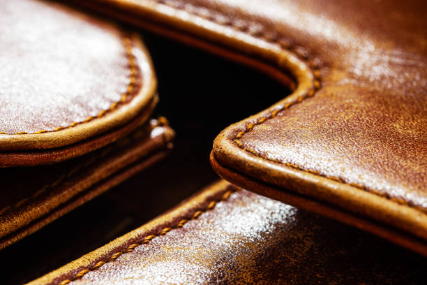 istock Detail of an old leather briefcase 1188928751