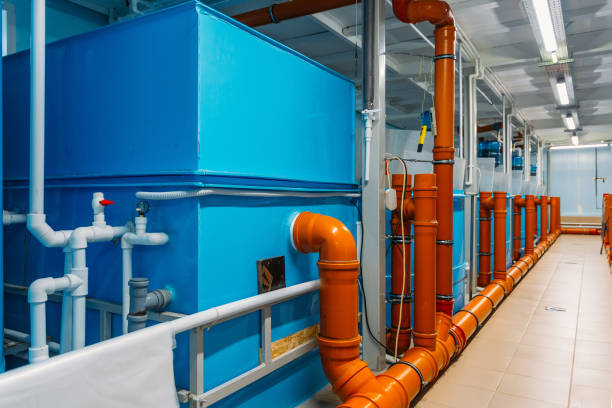 istock Modern fish farm with closed water circulation supply 1188931696