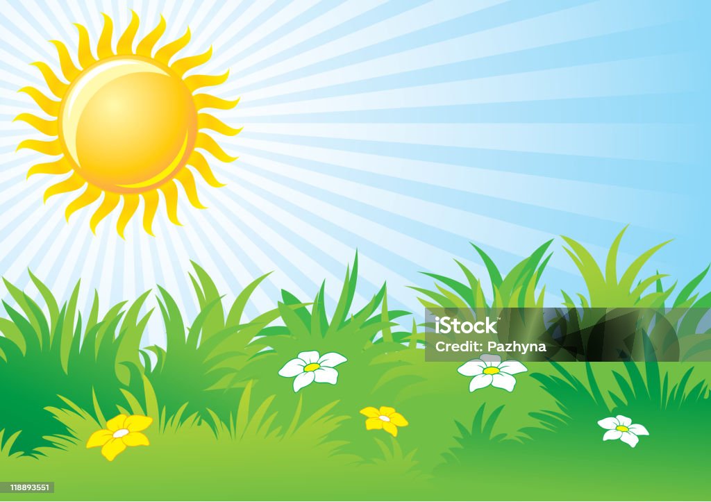 sunny day, background  Agricultural Field stock vector