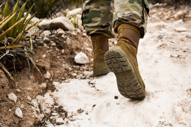 istock Police and Military wearing Tactical Boots 1188936819