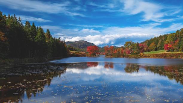 istock Beautiful autumn view of a bewitching lake 1188937279