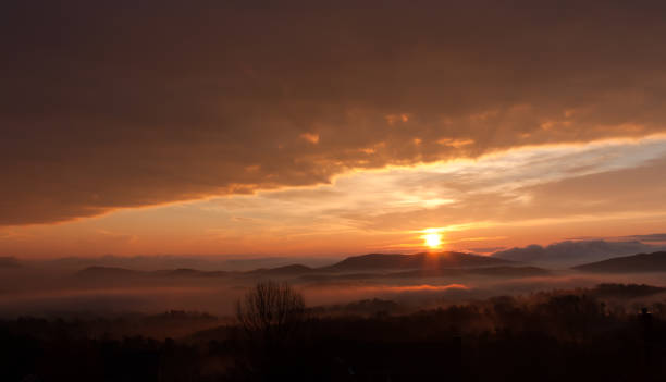istock Beautiful evening sunset in the mountains 1188937504