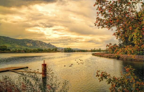 istock Beautiful view of the river and mountains 1188937901