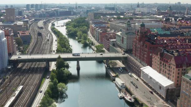 istock Bridge over the city river 1188939035