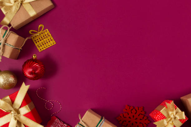 Purple Christmas Background
