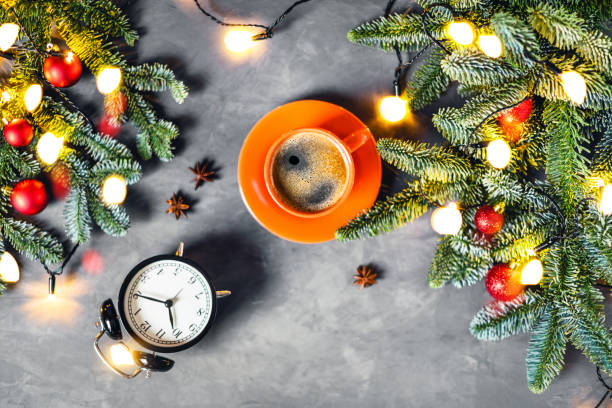istock Morning coffee composition. Christmas picture. 1188941778