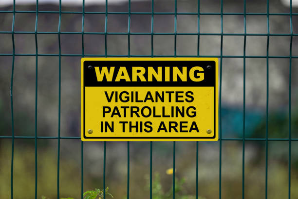 istock Warning - Vigilantes patrolling in this area 1188949827