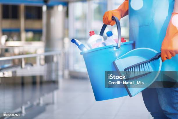 The Concept Of Clening Service Stock Photo - Download Image Now - Cleaning, Hygiene, Purity