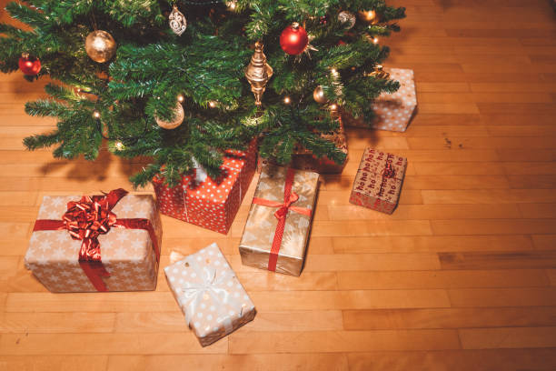 istock Christmas presents under the Christmas tree 1188954195