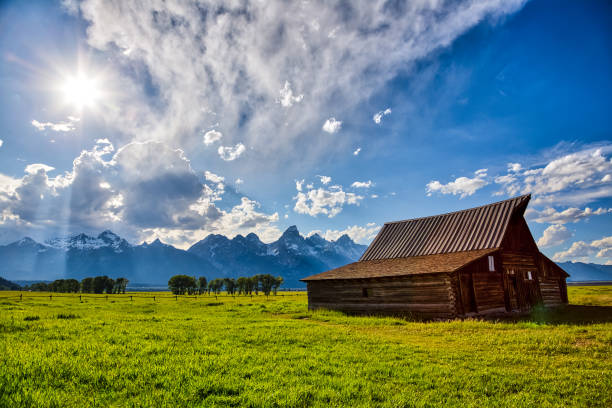 istock Sunlight on the Barn, Grand Teton National Park 1188954529