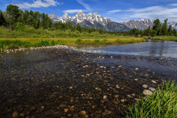 istock Grand Teton Range from Schwabacher Landing 1188960382