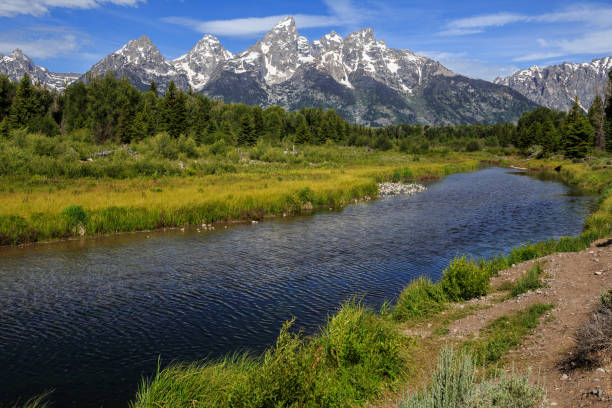 istock Grand Teton Range from Schwabacher Landing 1188960410