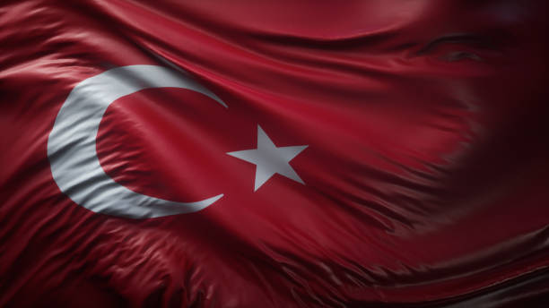 istock 3d illustration of Turkey flag 1188966215