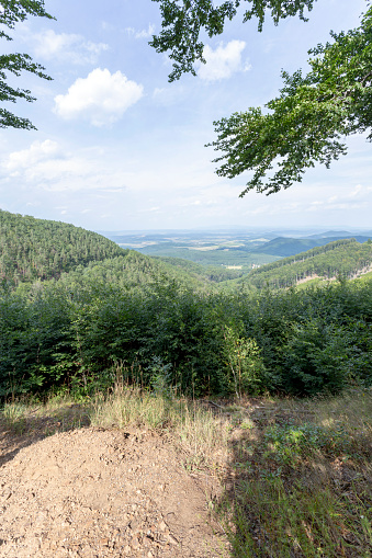 Matra mountains in Hungary on a summer day