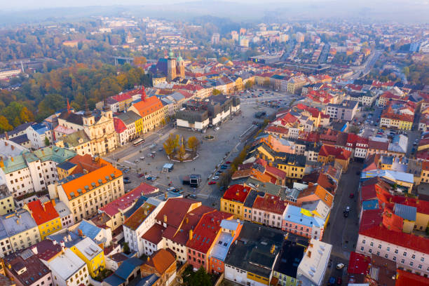 istock Flight over the city Jihlava. Czech Republic 1188998099
