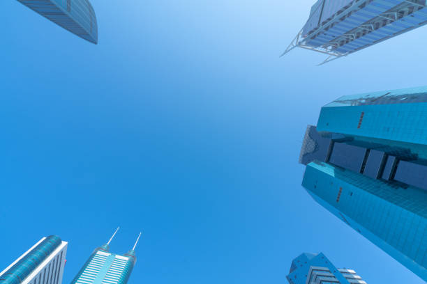 istock Low angle view of the skyscrapers 1188999057