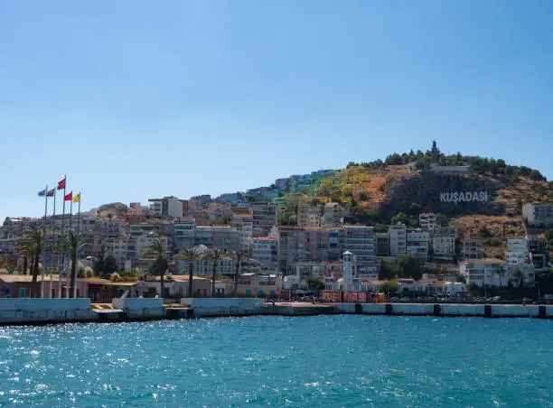 Photo of Kusadasi Turkey as Viewed from the Aegean Sea