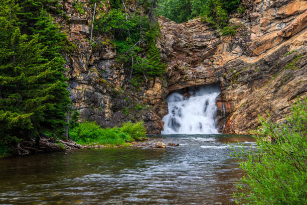istock Running Eagle Falls in Glacier National Park 1189001774