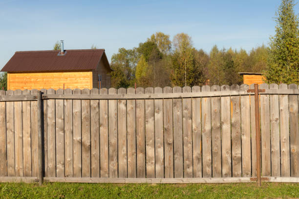 istock fence from boards in the village 1189004568