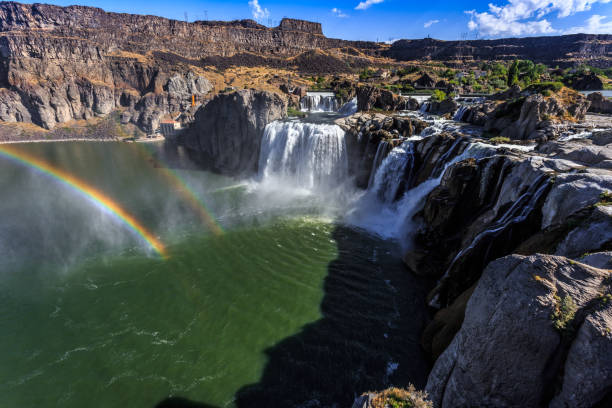 istock Shoshone Falls Double Rainbow in Twin Falls, Idaho 1189011238
