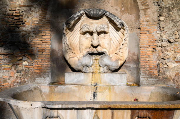 istock 10.10.2019 Rome, Italy. Street drinking fountain. 1189014476