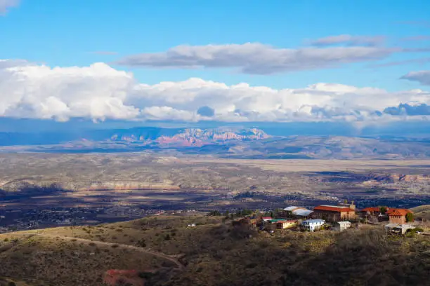 Looking down on the red rocks of Sedona and the beautiful Verde Valley from Jerome.