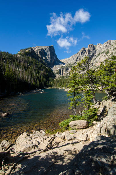 istock Rocky Mountain National Park - Dream Lake Trail Vertical Foreground Trees 1189020421