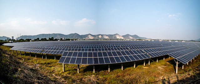Outdoor photovoltaic power generation scene