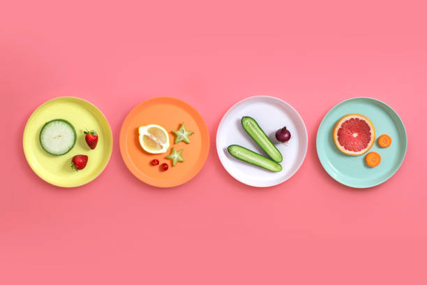 istock Colourful cross section vegetables and fruits. 1189024036