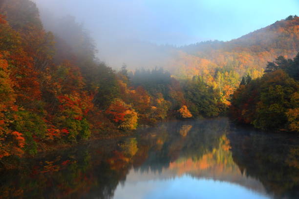 istock Iwate Prefecture Autumnal Lake 1189031609