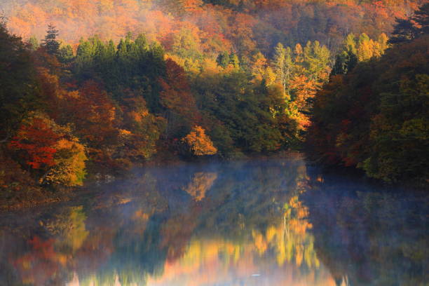 istock Iwate Prefecture Autumnal Lake 1189031669