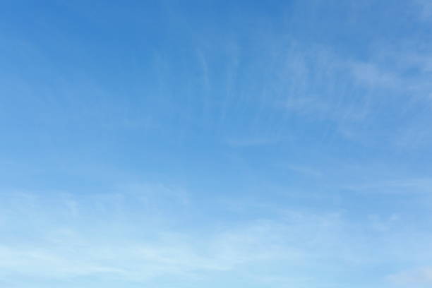 istock air on blue sky, clear weather day background 1189033270