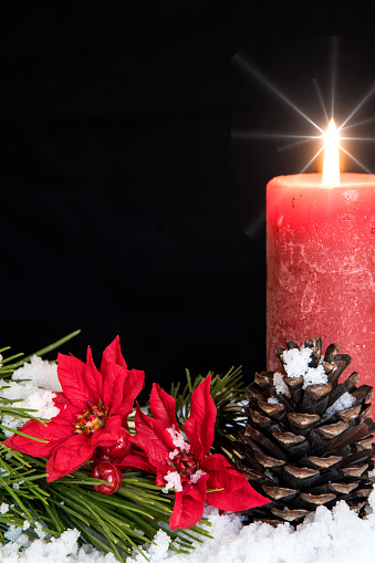 Advent wreath with a lamp