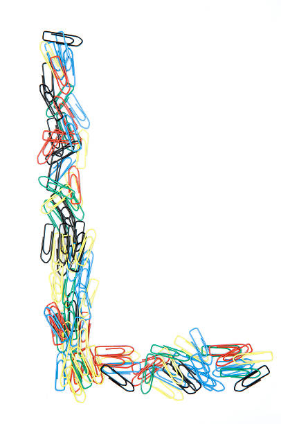 istock Paperclip Alphabet Letter L 118904656