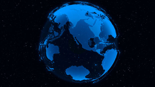 istock 3D Digital Earth shows concept of global network 1189049958