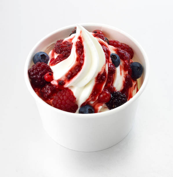 istock Soft Serve Ice Cream with Mixed Berries 1189056361