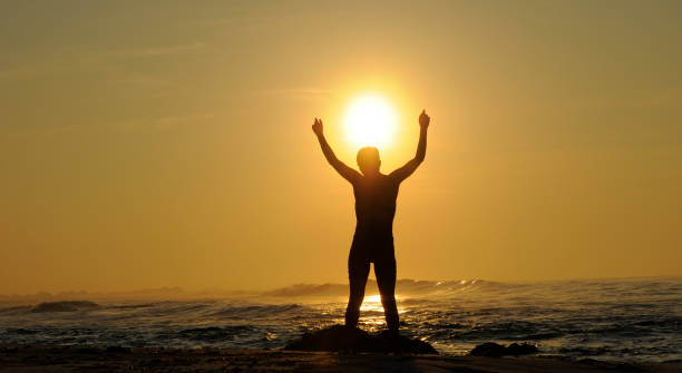 istock Yoga at the beach 1189063158