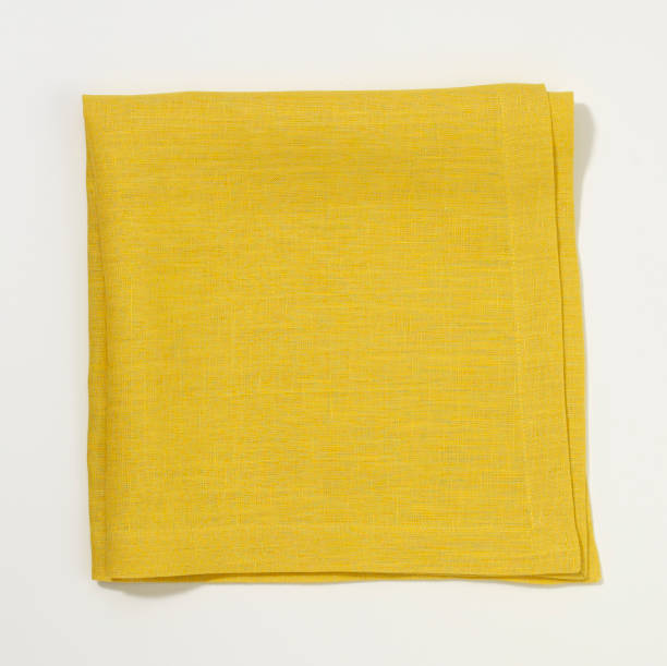 istock Yellow Linen Napkin and Table Cloth 1189067034