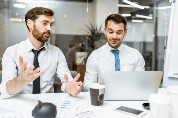 istock Employees during a business conference 1189067735