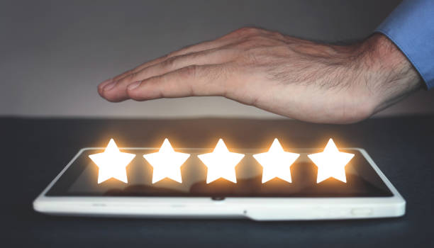 istock Five stars. Customer product. Rating review 1189070231