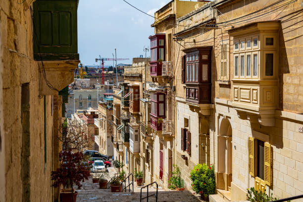 istock Narrow charming street in Cospicua (Bormla), Malta 1189089986
