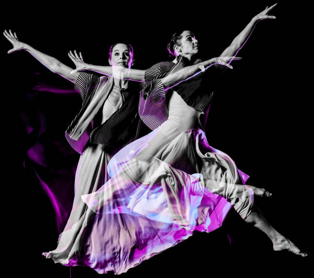istock odern ballet dancer dancing woman isolated black bacground 1189092252