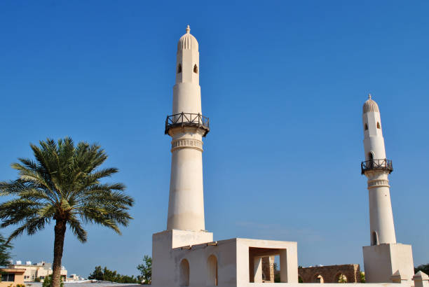 istock Al Khamis mosque in the nice blue clear sky 1189093509