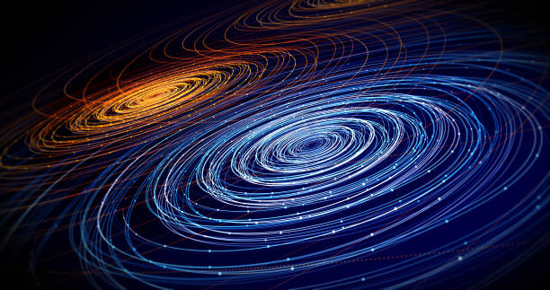 istock Abstract Colorful Digital Lines Flowing. Creative Background 3D Illustration Render 1189099811