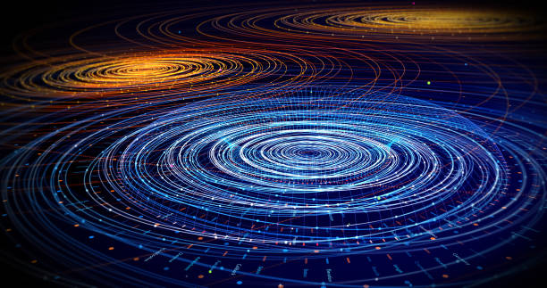istock Abstract Colorful Digital Lines Flowing. Creative Background 3D Illustration Render 1189099814