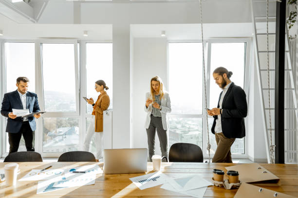istock Office workers in the meeting room 1189099894