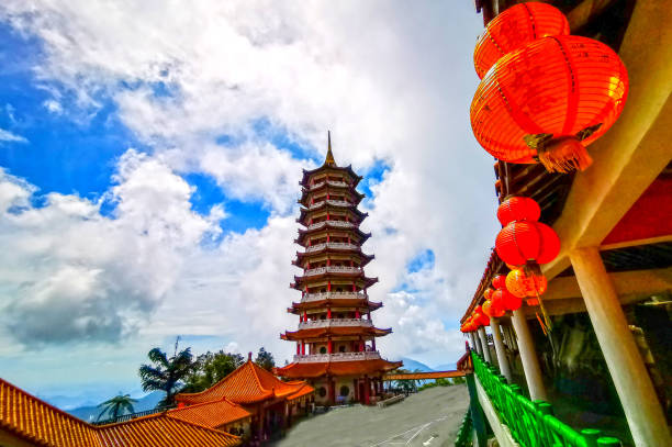 A scene of pagoda at Chin Swee Temple, Genting Highland