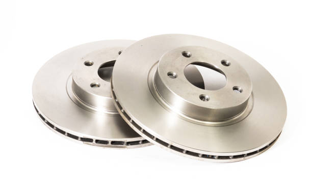 istock Two new brake discs for a car 1189103119