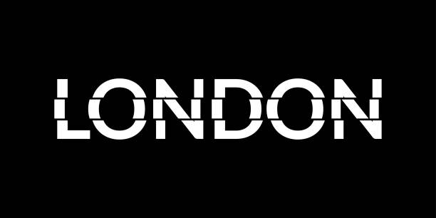 istock London typography text. London modern design with glitch effect. T-Shirt, print, poster, graphic. Vector illustration. 1189103775