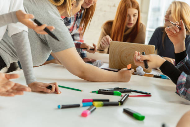 istock Young people discussing about women rights and equality at the office 1189106543